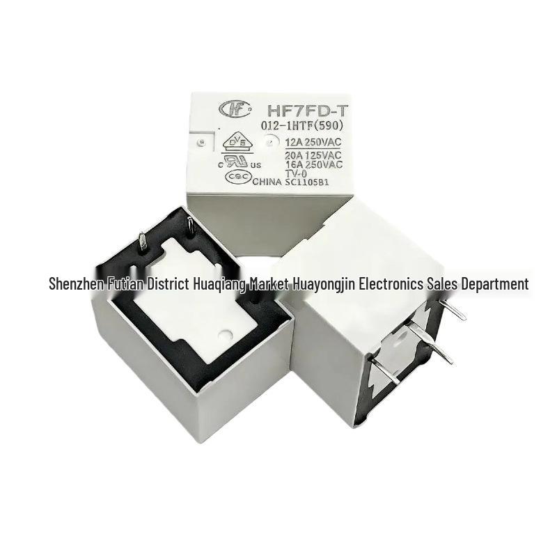 Hongfa HF7FD-T-012-1HTF 12V Power Relay, 4-Pin, Normally Open, 20A