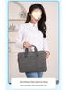 13"–16" Light Grey PU Sheepskin Laptop Bag: Delicate Touch, Splash-Proof, Shockproof.