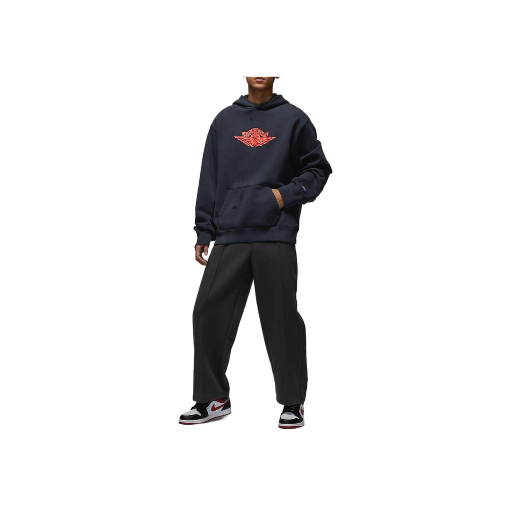 Jordan Air Rare Knitted Comfortable Sports Hoodie Men Hoodies Black IB3004010