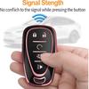 Sindeda For Chevrolet Key Fob Cover With Keychain Soft Full Protection Key Shell Key Case Compatible With 2016-2025 Chevy Equinox Malibu Spark Cruze