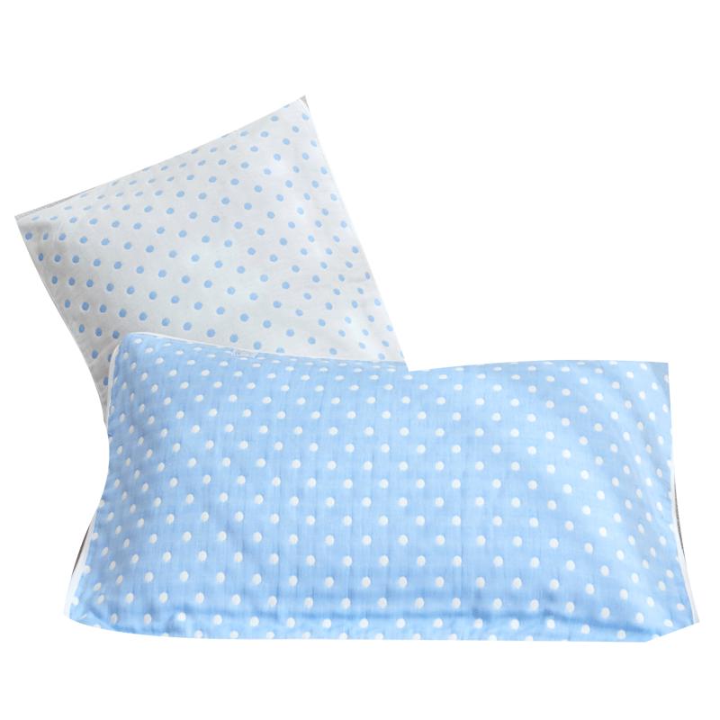 Red Bean Pure Cotton 6-Layer Gauze Pillow Covers 50x80cm Pair