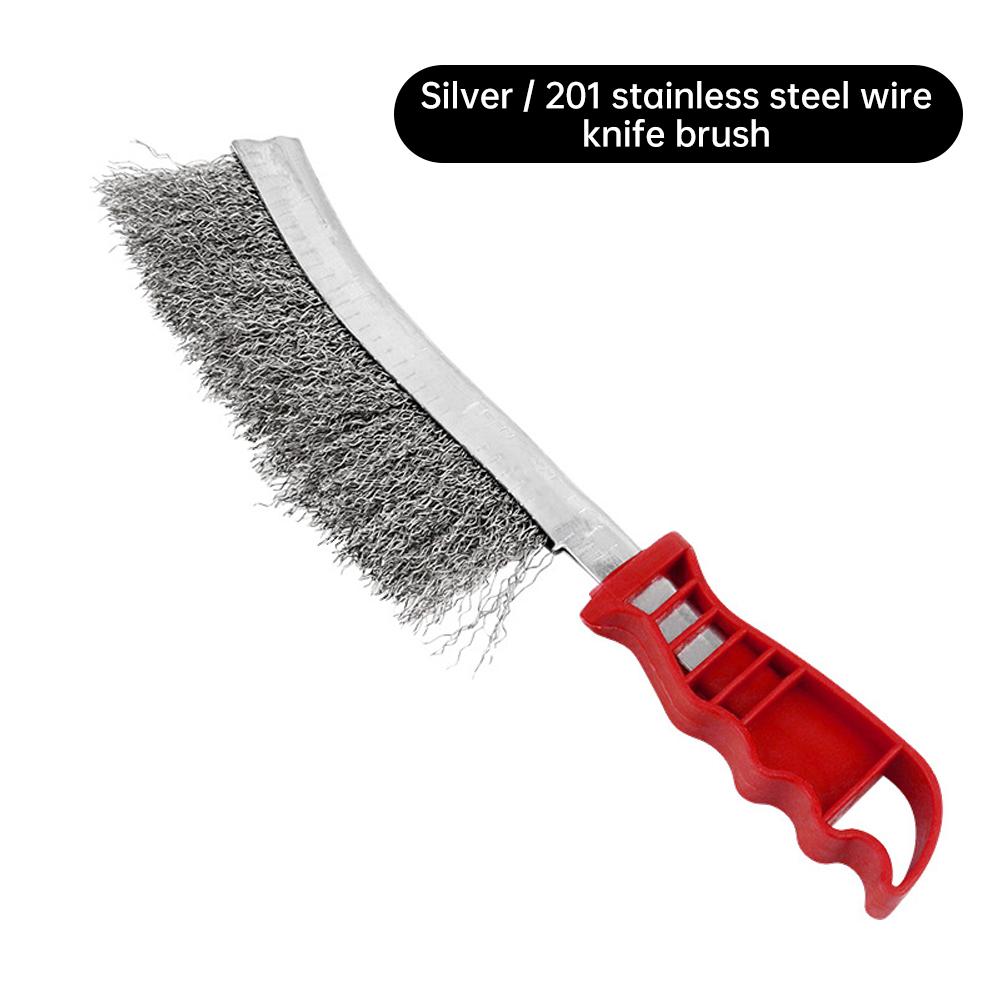

Металлическая щетка для удаления ржавчины из нержавеющей стали с медным покрытием Инструменты для очистки Обеззараживание Шлифовка Удаление заусенцев Многофункциональная щетка серебряный