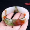 Xinjiang Colored Jade Bracelet Chicken Blood Jade Bracelet Jade Colored Jade Bracelet Light Color