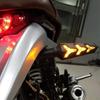 2-Pack Motorcycle Indicators Flowing Turn Signal Lights Y Shape LED Bulbs For Motorbike Scooter Off Road (DC-12V)