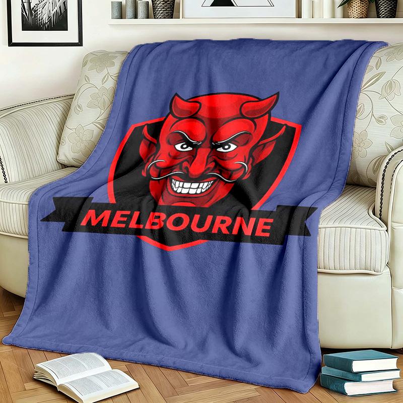 Melbourne Demons Club Theme Blanket Suitable For Beds Sofas And Camping Perfect For Both Men And Women Comfortable Bedding All Year Round