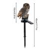 Solar Owl Light Garden Decor Resin Animal Night Lamp With Stake Landscape Lighting For Lawn Backyard Patio Decorative Statue