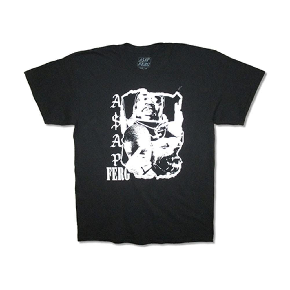 Men s ASAP Ferg Work T-shirt Medium Black L