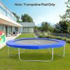 8ft Trampoline Pad, Diameter 244cm Trampoline Accessories Surround Pad Thick Foam Pads Padding Replacement Spare, Blue
