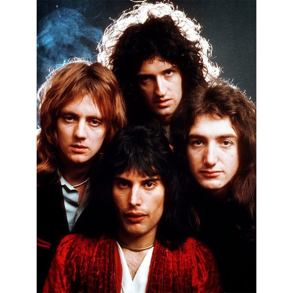 Freddie Mercury Klasické 5D DIY Diamantové Malování Umění Kapela Queen Zpěvák Portrét Výšivka Křížkový Steh Plné Kamínky Domácí Dekorace