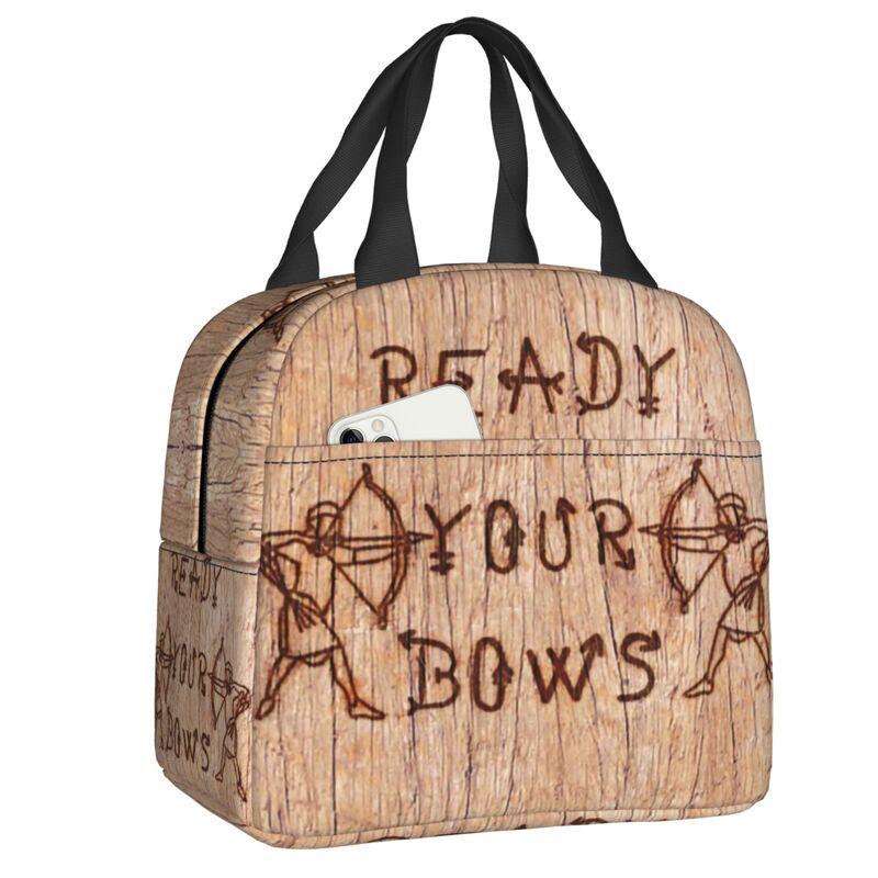 Dartscheibe Isolierte Lunchtaschen für Damen Pfeil Bogenschießen Ziel Dartscheibe Tragbarer Kühler Thermische Lebensmittel-Lunchbox Schule