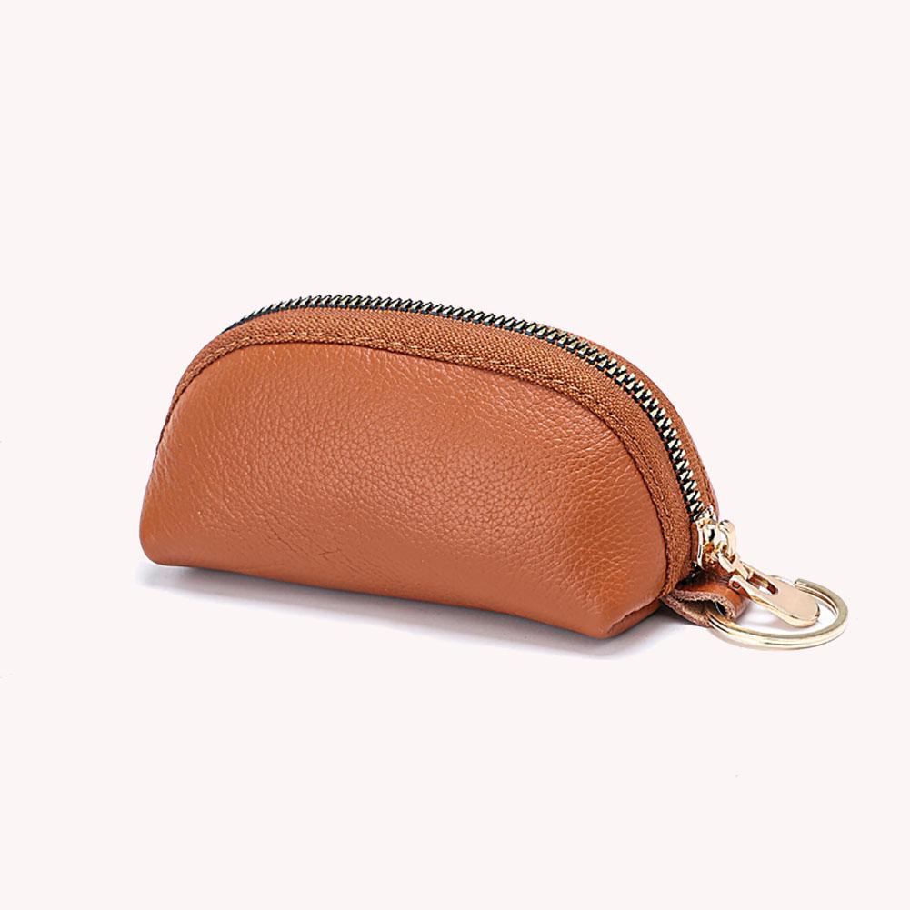 Vintage Women Coin Purse Leather Mini Zipper Litchi Pattern Design Women Solid Color Clutch Bag Card Holder Accessories