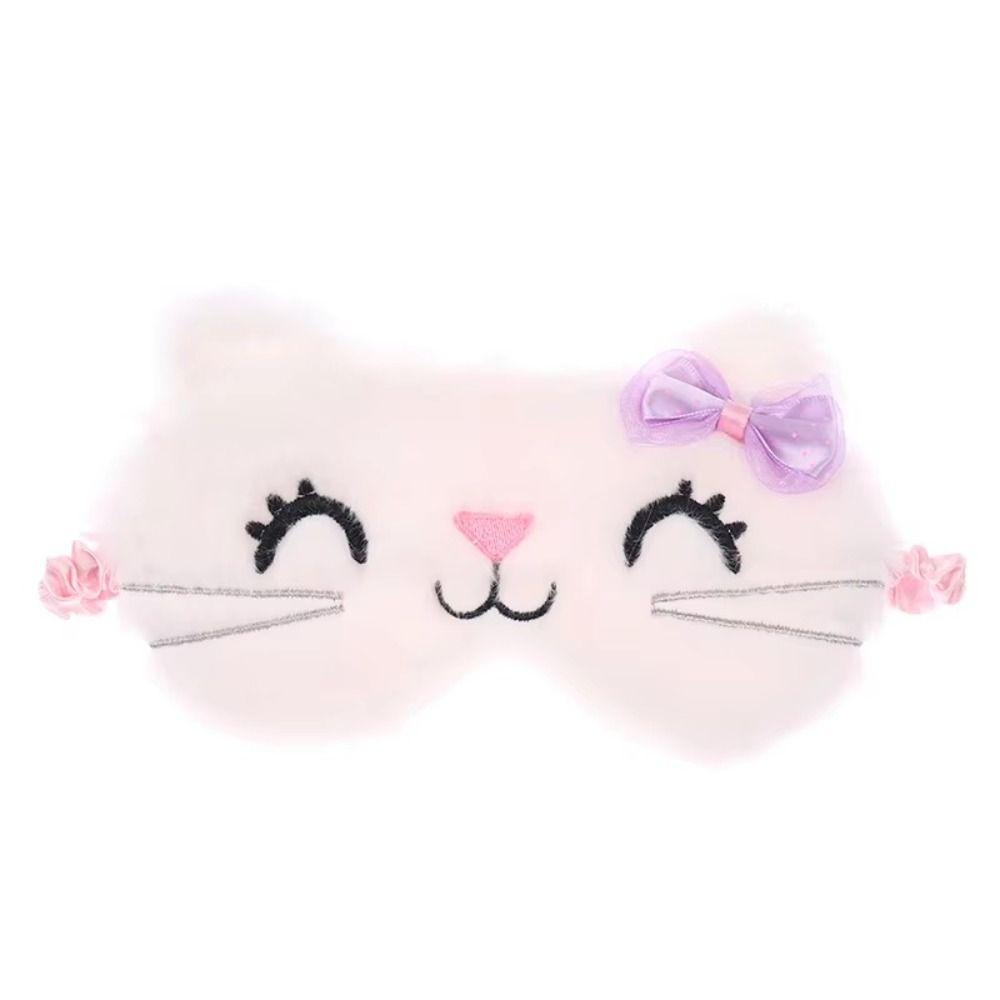 Adjustable Strap Sleeping Mask Blindfold Soft Fabric Cartoon Eye Cover Kids Sleep Mask  For Kids