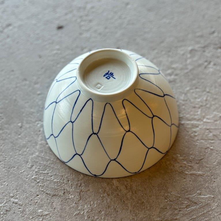 Bowl Arita ware matte white blue tableware modern Nordic cute Koyo kiln noodle salad donburi seafood beef microwave dishwasher safe stylish made Japan