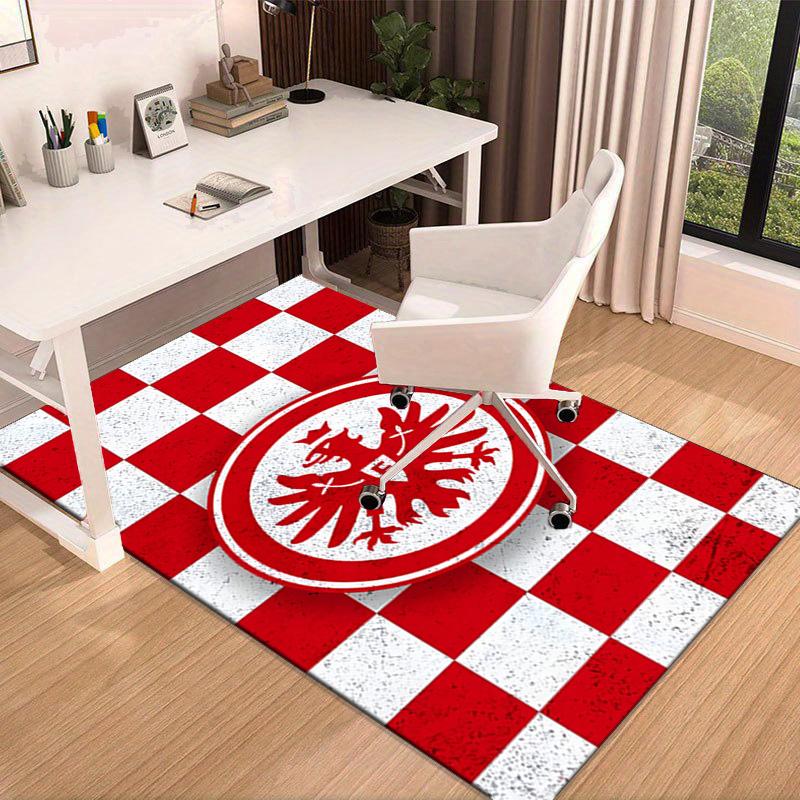 Eintracht Frankfurt Crest Area Rug Office rug, Chair Rug, Decor Carpet Livingroom bedroom Mat, Large Size Fan gifts Christmas gifts