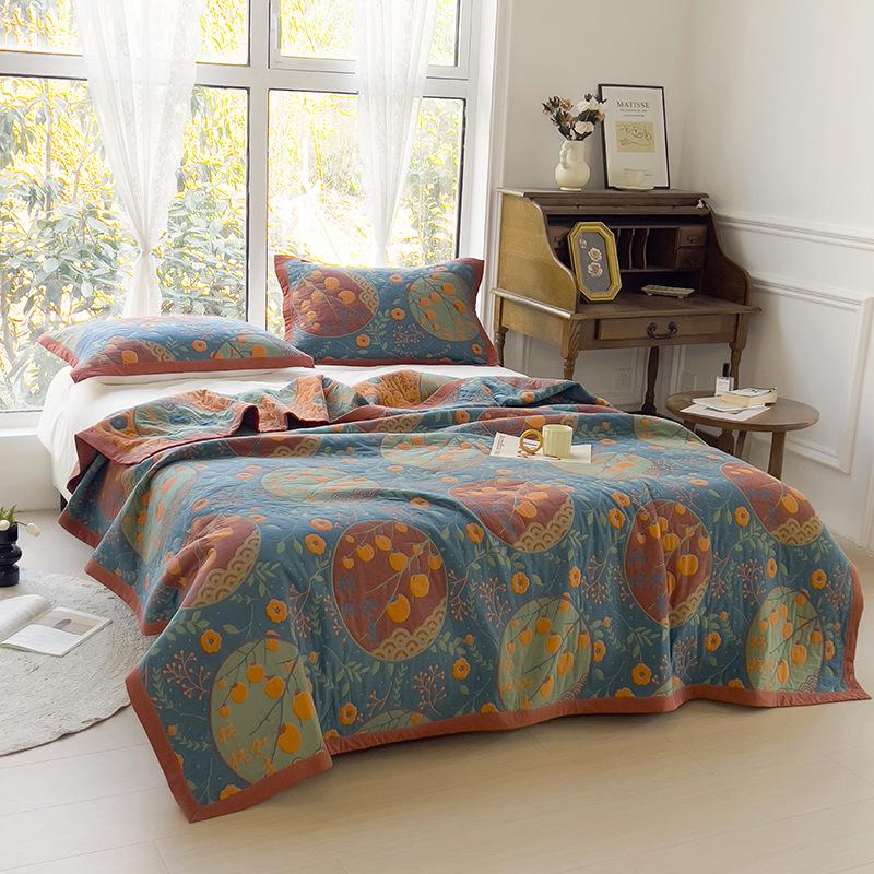 

Двухслойное одеяло из чистого хлопка – Хлопок длинноволокнистый, накидка для сна и покрывало для кровати Single Pillowcase Pair