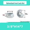 Stainless Steel 3/8 to 1/4 Pan Tilt Tripod Adapter with Dual Hole Conversion Nut