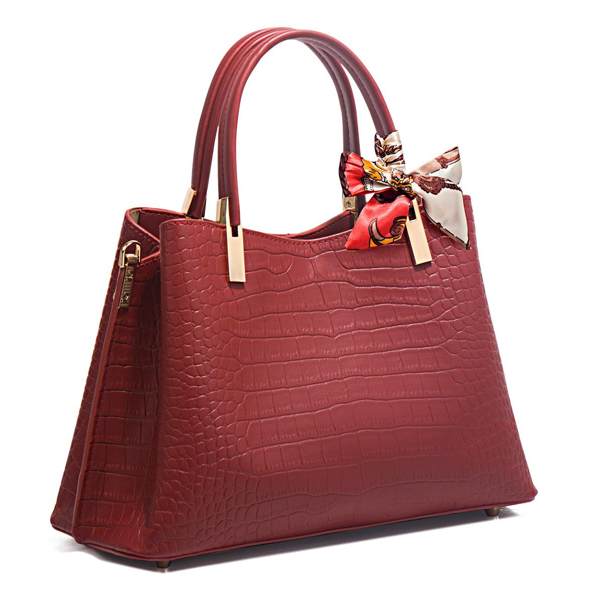 

Mother S Day Red Bridal Wedding Bag Women S Bag Mom Bag Handbag Large Capacity Shoulder Ladies бордовий