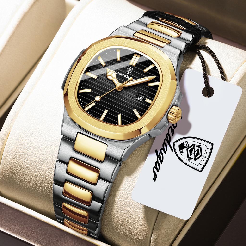 POEDAGAR Elegant Women's Watch Waterproof Luminous Date Fashion Ladies Wristwatch Stainless Steel Quartz Watches