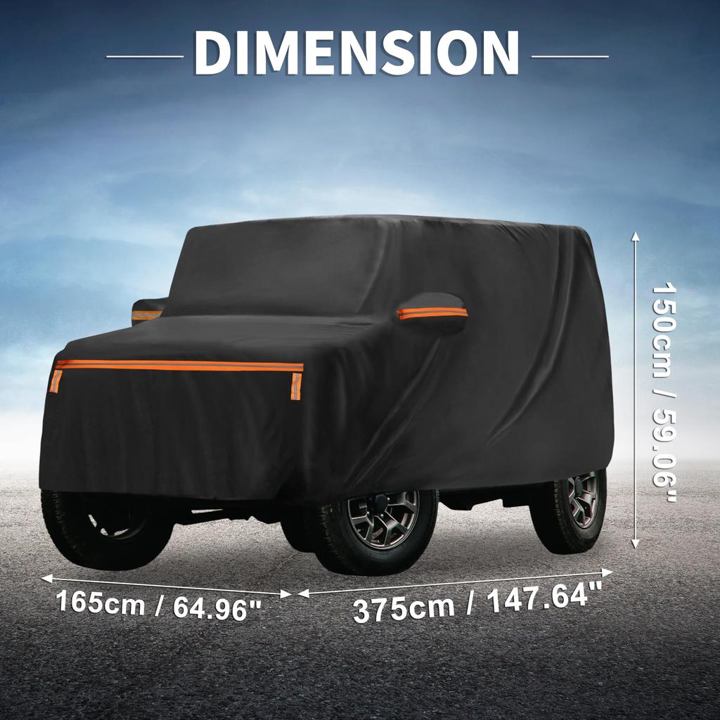 X AUTOHAUX Car Cover for Suzuki Jimny Sierra Specially Designed for the Suzuki Made with spunlace this new waterproof fabric with a construction