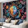 VIKAMA YinYang Sun Design Printed Tapestry For Living Rooms Bedrooms Outdoor Parties TarotInspired Home Decor Wall Hanging