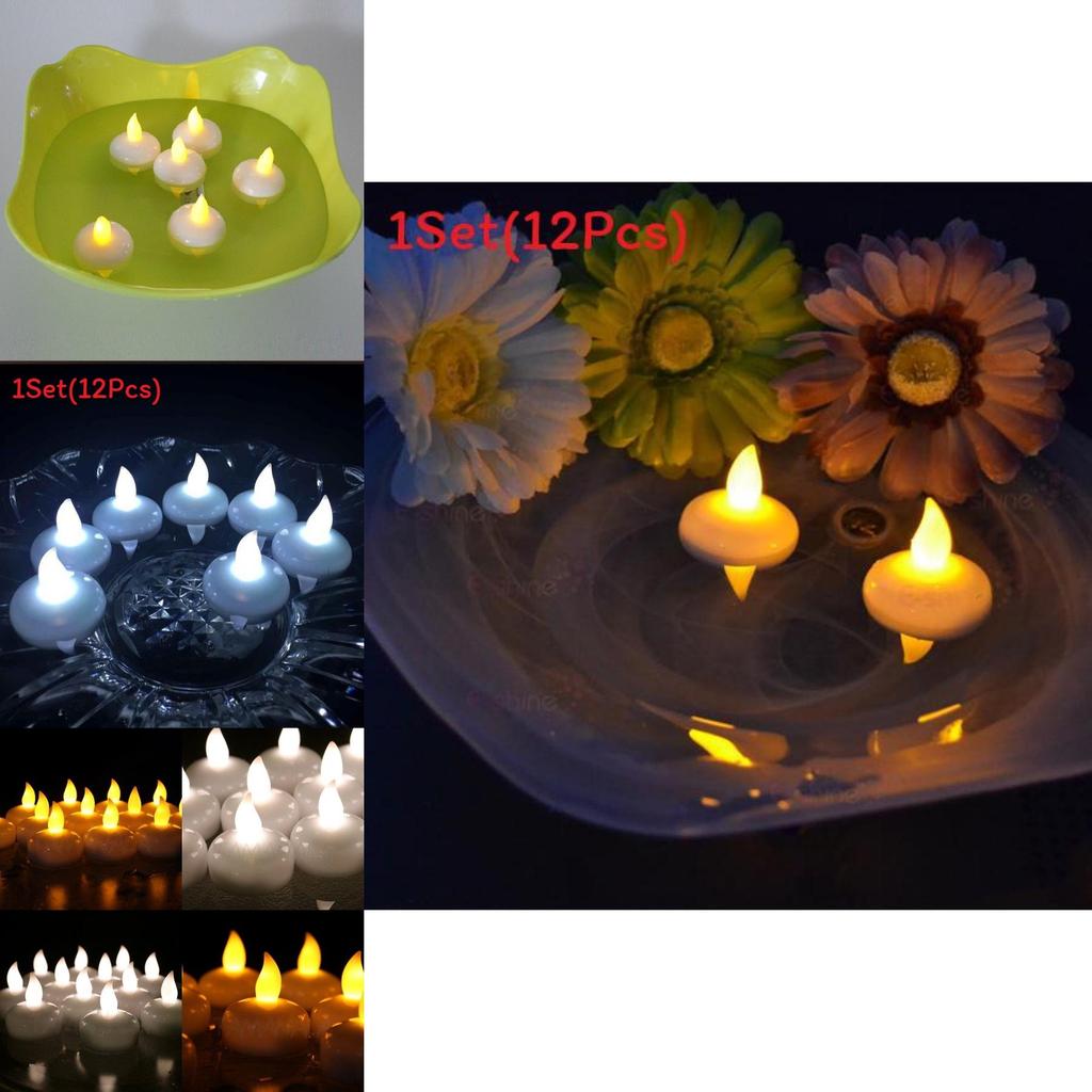 Waterproof Led Candle Light For Romantic Decor With Floating Water Effect For Home Use