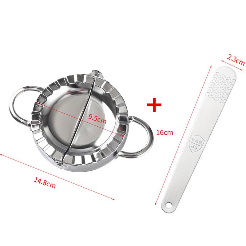 Stainless Steel Large Dumpling Skin Dough Circle Roller Machine Cutters Home Baking Maker Kitchen Pie Pizza Pastry Rolling Tools