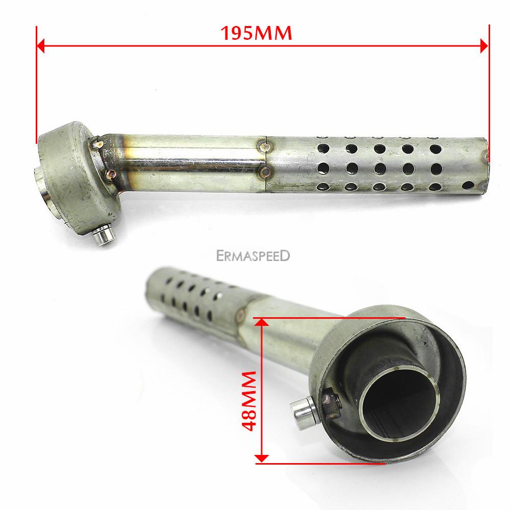 Universal 48mm DB Killer Motorcycle Exhaust Pipe Flute Muffler Silencer For Motocross Dirt Bike Moto Motorcycle