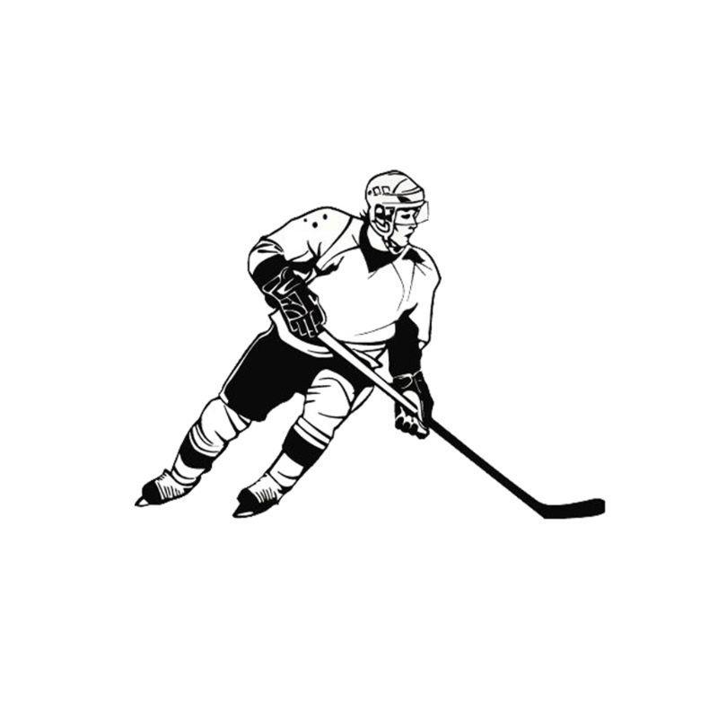 

16x11 см хоккей спортивный автомобиль для укладки модные наклейки на окна автомобиля для стайлинга автомобилей чёрный