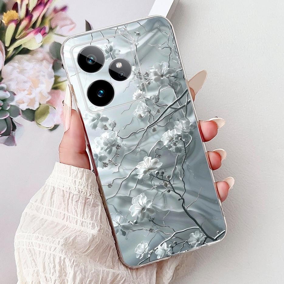 For Realme GT7 5G Case RMX5061 New Luxury Painted Cover Soft Slim Phone Case For Realme GT 7 Pro GT7 T RealmeGT 7T Fundas Bumper