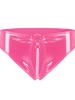 Design Sense Low Waisted PVC Patent Leather Open Crotch Underpants Women Without Peculiar Smell Accurate Size Briefs IEA3