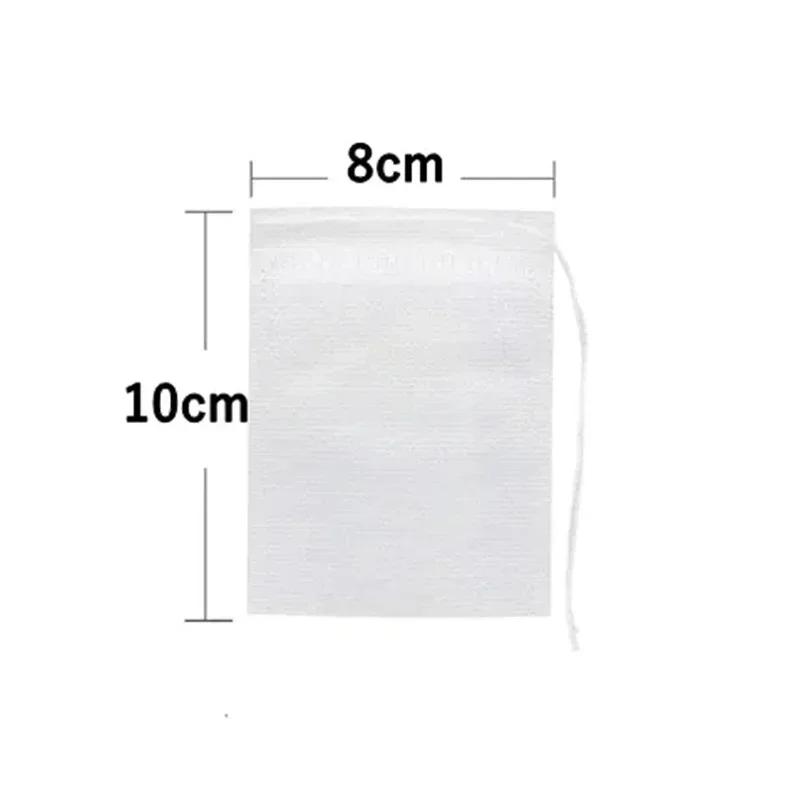 300/50PCS Disposable Tea Bags Non-woven Fabric Drawstring Tea Infuser Spice Loose Tea Coffee Seal Filter Mesh Bag Kitchen Tools