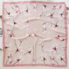 Fashion 70Cm Square Bohemia Luxury Women'S Silk Satin Small Scarves Flower Printed Headscarf Designer Scarf Headband Hijab