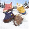 Småbarns babystøvler Vinter Gutter Jente Varme Babysnøstøvler Plysj myk bunn Spedbarnssko Nyfødt baby Utendørs joggesko Barnesko