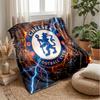 Couverture sur le thème du Chelsea FC Couverture douce en flanelle Couverture jetée en peluche Couverture douillette pour canapé et lit pour la décoration de la maison