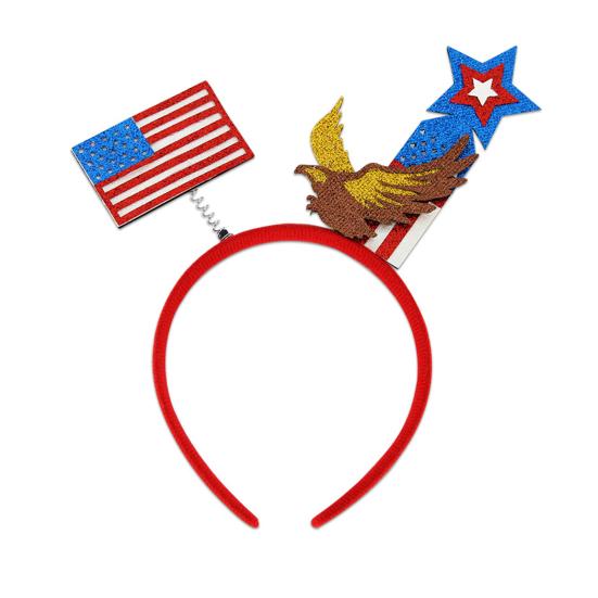1/15 шт. праздничная повязка на голову с американским флагом, повязка на голову в честь Дня памяти, Дня независимости, июль
