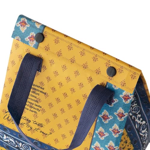 HEADS VFE-2CB Eco Bags, 20 X 25 X 14 Cm, Yellow, 10-Pack, Vintage Fabric, Cool Bags, Easy Cooling, Et?
