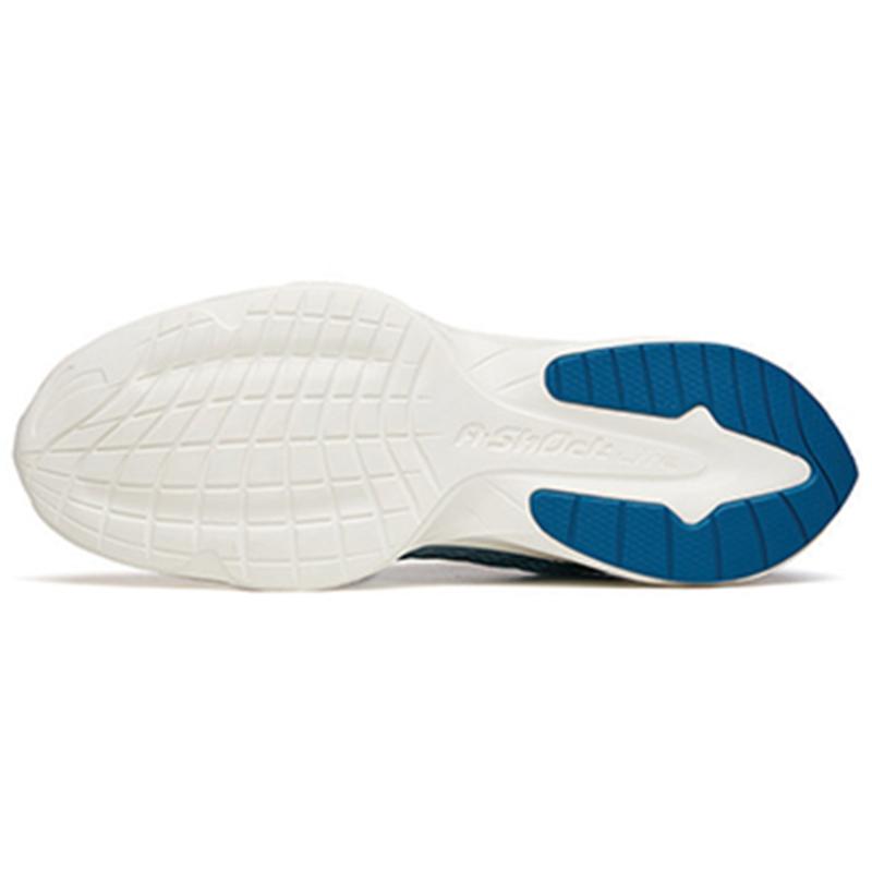 Anta DuCi1 Cushioning Anti-Slip Wear-Resistant Breathability Low-Top Running Shoes Men's White Blue Sneakers 912355520-6