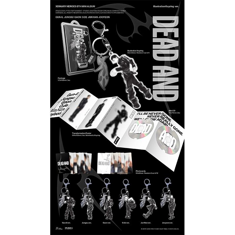 [Przedsprzedaż] Xdinary Heroes 8. Minialbum [DEAD-AND] Wersja z brelokiem ilustrowanym. (Korzyść online)