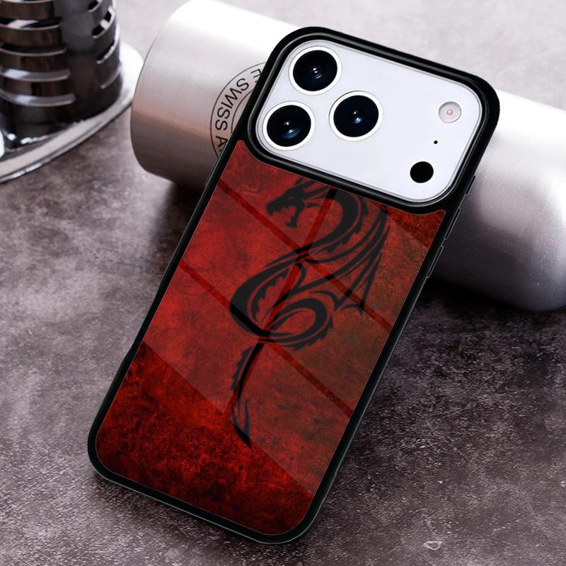 

Red Dragon Phone Case for iPhone 17 16 15 Pro Max Air 14 13 12 11 Plus Shockproof Capa Cover iPhone 14 Plus