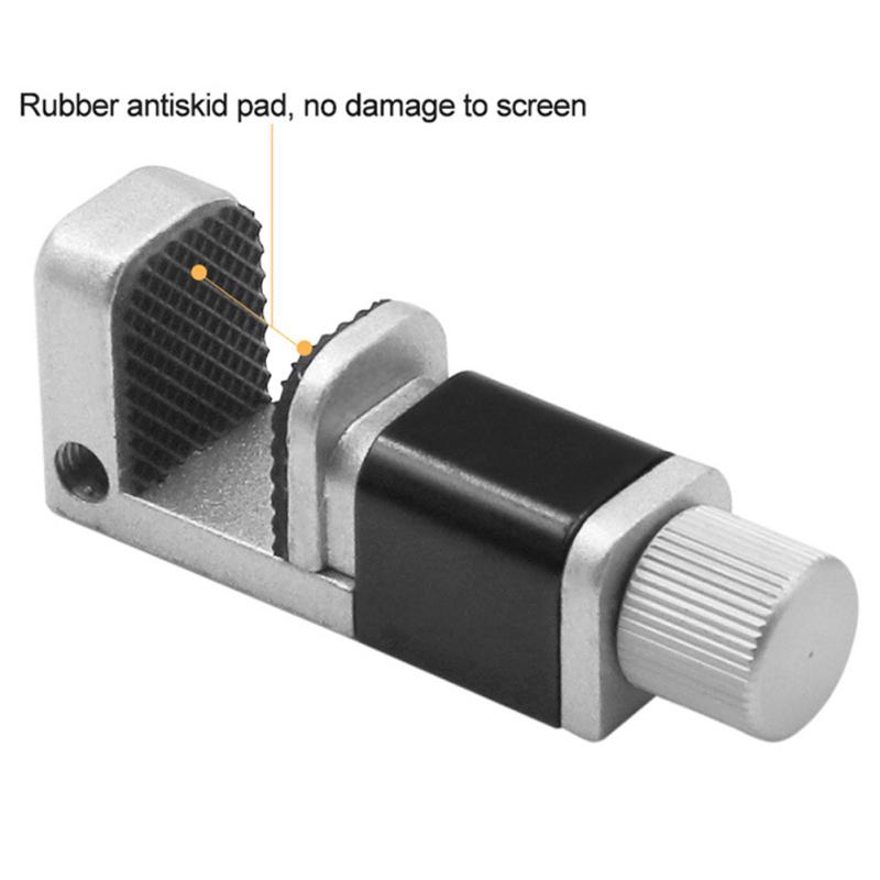 4 Stück verstellbare Befestigungsklammer aus Aluminiumlegierung mit Gummipads Universal-Handy-Reparatur-Werkzeuge