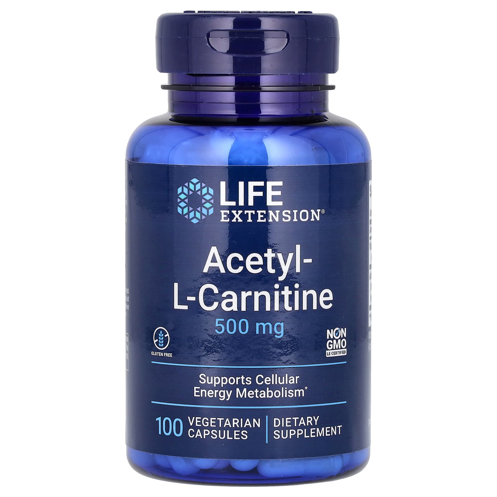 

Life Extension, Acetyl-L-Carnitine, 500 mg, 100 Veggie Capsules