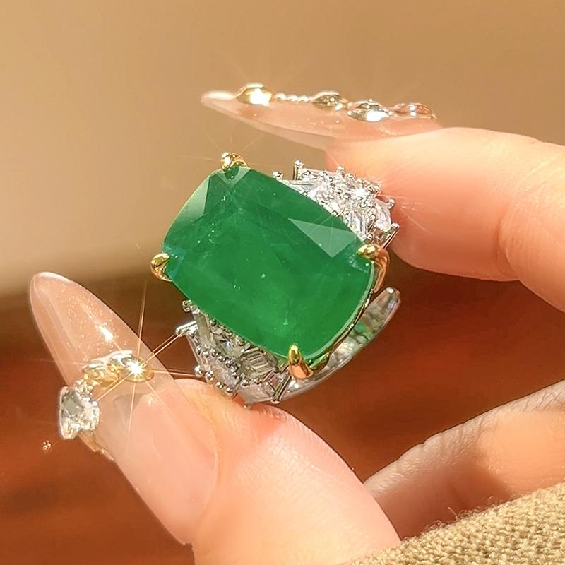 

Huayei Jewelry Jewelry Ring Jewelry Emerald Red Corundum Women S Premium изумрудный