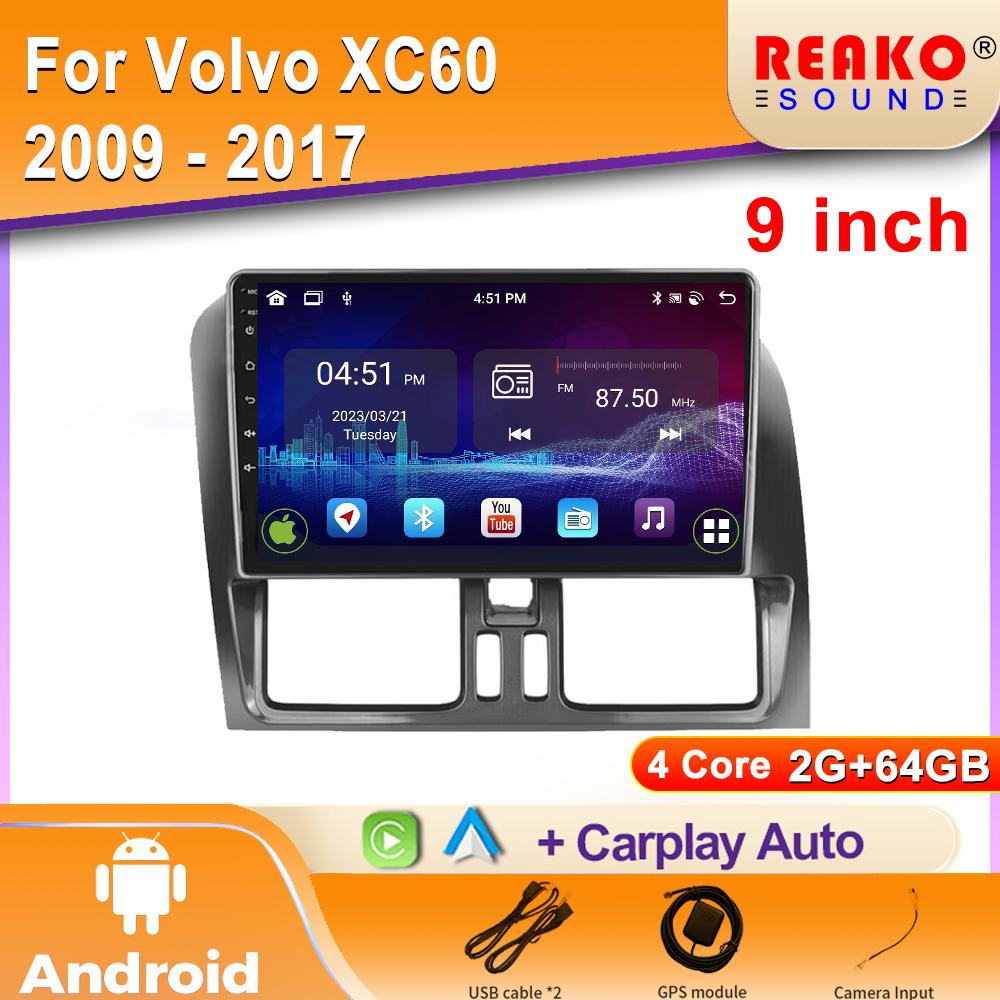 Android Car Radio For Volvo XC60 2009 - 2017 Video Multimedia Bluetooth Player Navigation GPS Carplay Autoradio Stereo