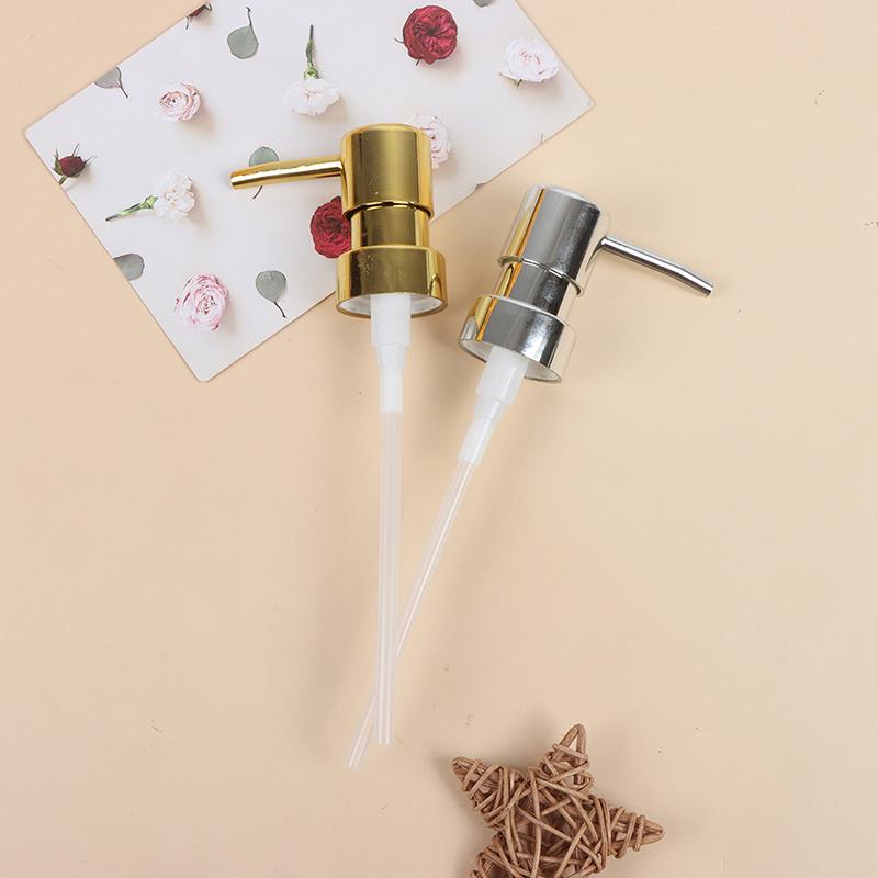 Metal Soap Pump Liquid Lotion Dispenser Replacement Head 28 Thread Pump Cap