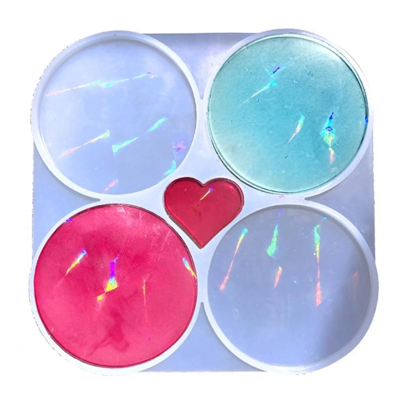 Placemat Tray Molds DIY Coaster Molds Silicone Tray Molds Epoxy Resin Casting Molds for DIY Casting Home Decorations