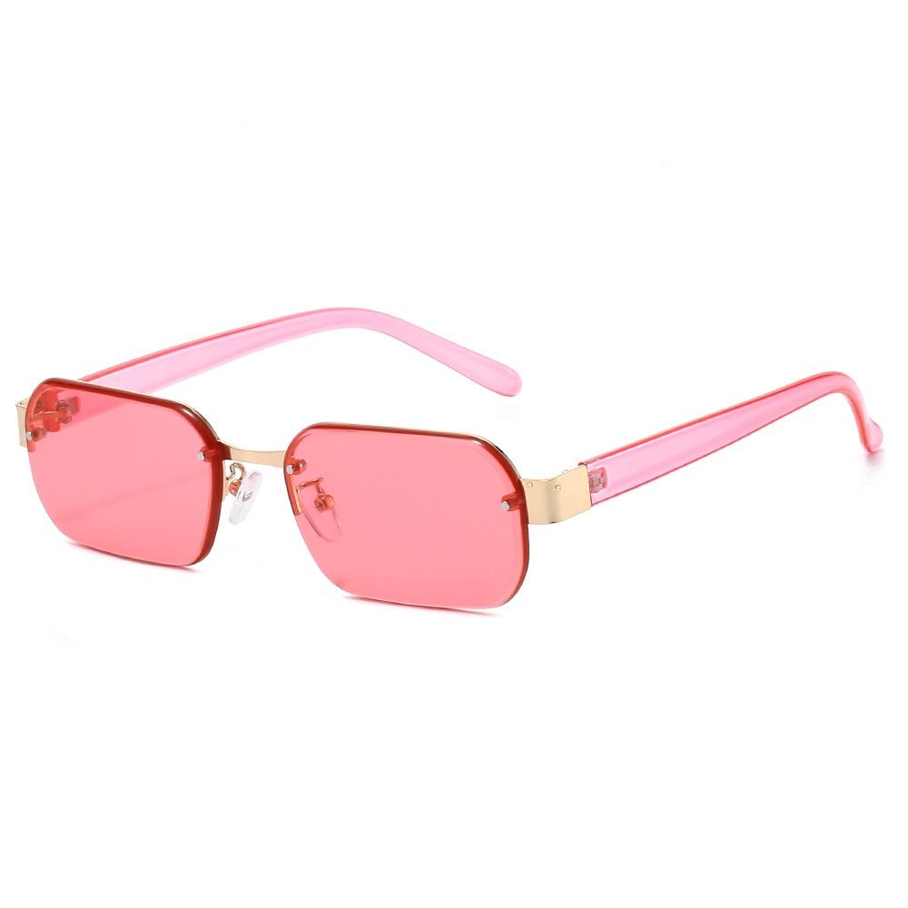 New Fashion Retro Rectangular Women Sunglasses Y2K Luxury Brand UV400 Protection Personalized Frame Design