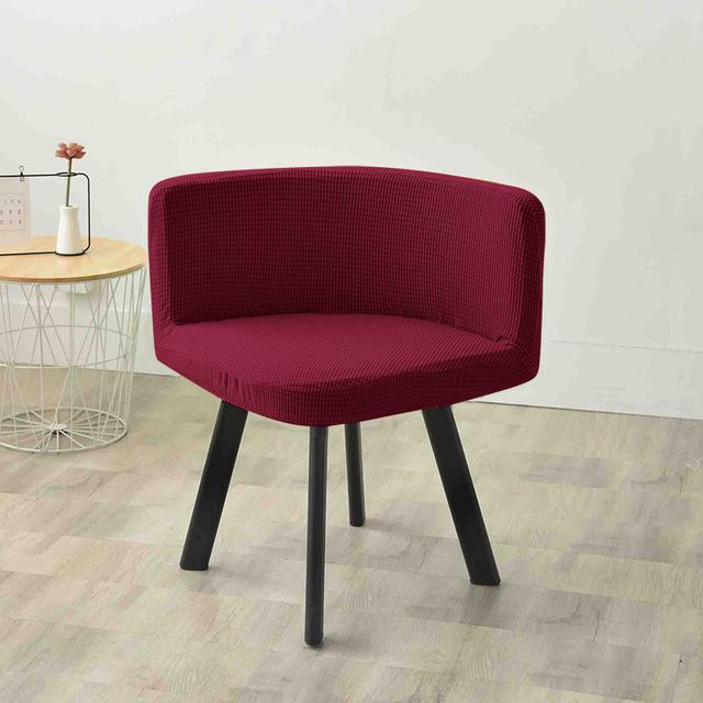 1 Stück Stuhlbezug aus Polarfleece-Stoff, waschbare Stuhlhussen, dreieckiger Sitzbezug, Stretch-Bar-Sitzbezug für Zuhause