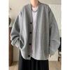 Coat Men's Summer Knitted Cardigan Sweater Premium Loose Large Size Jacket