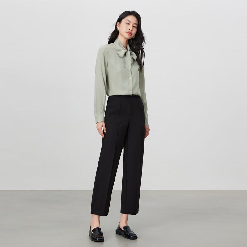 Elva' Island Women's Versatile Straight Cropped Pants