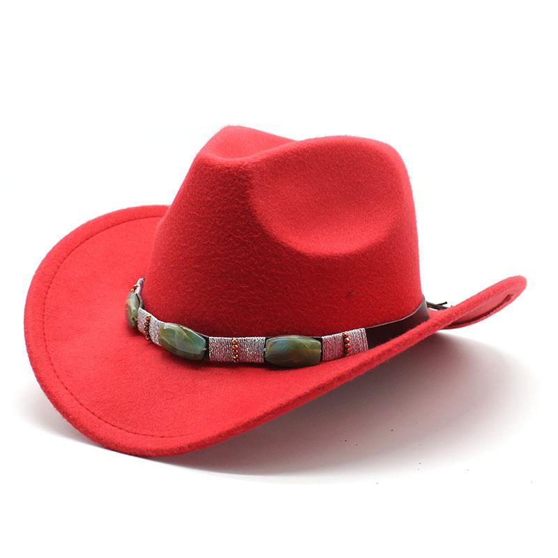 Wind Minority Style Accessories Woolen Western Cowboy Top Hat Men'S And Women'S Couple Hat